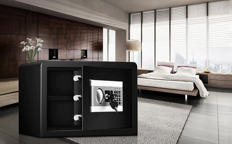 Security Safe Box Electric Digital Security Cash Jewelry File Storage Box Home Hotel Lock Keypad Safe Box 0.8/1/1.53 Cub