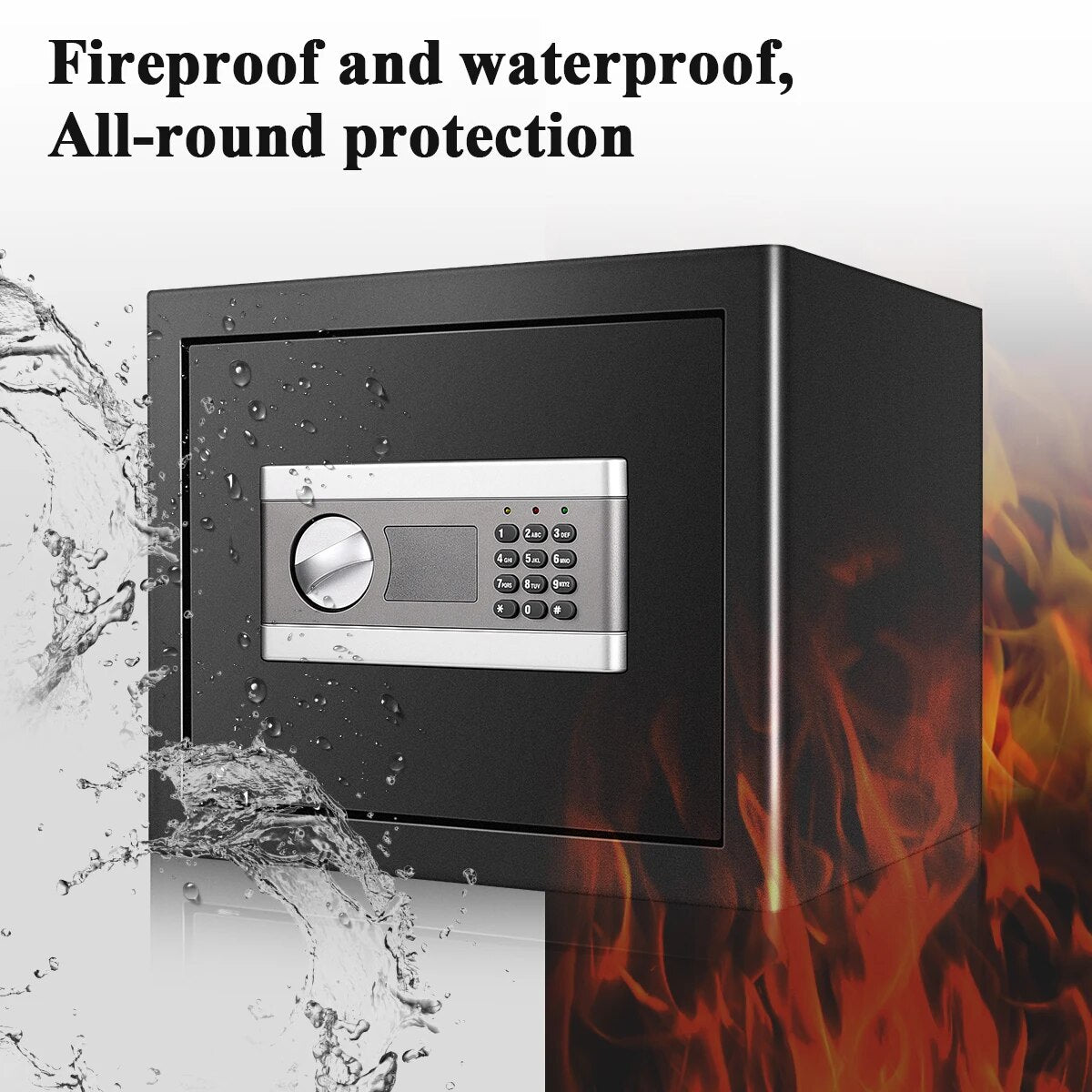 Security Safe Box Electric Digital Security Cash Jewelry File Storage Box Home Hotel Lock Keypad Safe Box 0.8/1/1.53 Cub