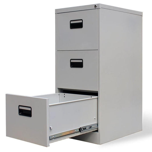 Filing Cabinet Mobile Storage Cabinet File Cabinet with 3 Drawers Gray