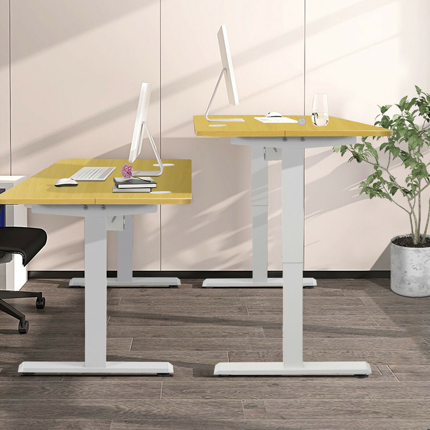 Electric Standing Desk Height Adjustable w/ Control Panel & USB Port JV10229US