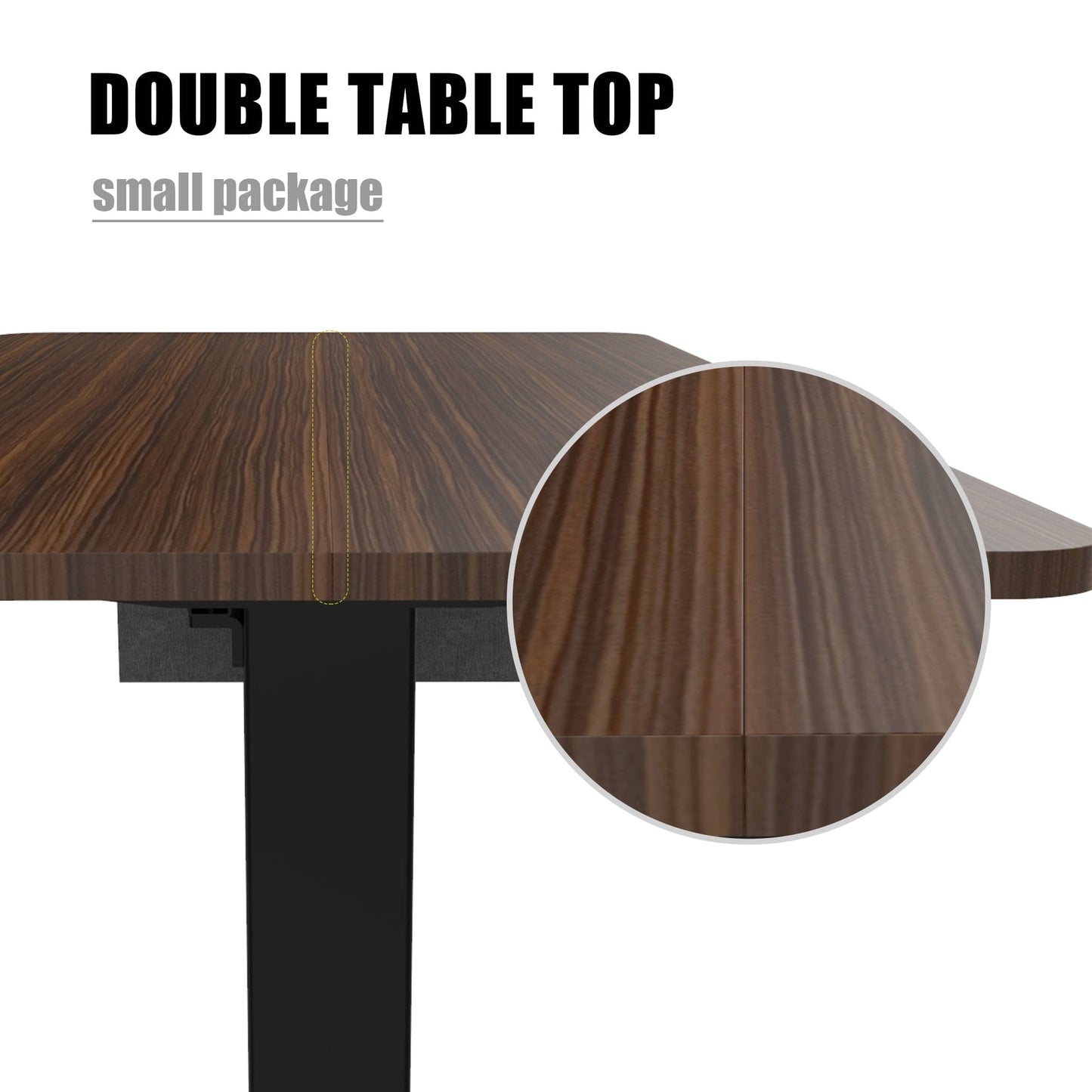 Height Adjustable Electric Standing Desk,48X24 Inch Stand Up Table With Headset Hook And Storage Bag