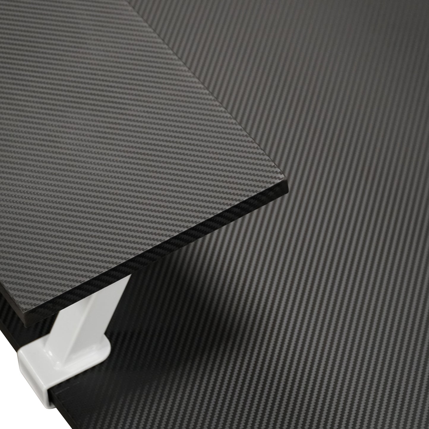 Sport Warrior L-Shaped Gaming Desk Senior Computer Office Study Table White/Black