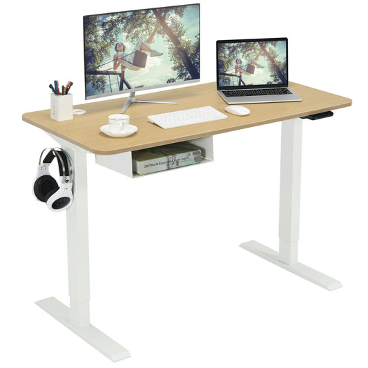 Electric Standing Desk Height Adjustable w/ Control Panel & USB Port JV10229US