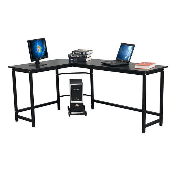 Two Colors L-ShapedL-Shaped Desktop Computer Desk  Computer Table PC Desk Rotating Corner Desk & Modern Office Study Workstation