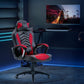 Computer Gaming Chair With Massage 5 Modes,and 6 Vibrating Point  Racing Style Heated Desk Chair Swivel Rolling Chair with Headrest,